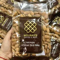 Hạnh nhân không muối Mourad’s Coffee & Nuts Almonds Unsalted 500g 6 hanh nhan khong muoi mourads coffee nuts almonds unsalted 500g ka