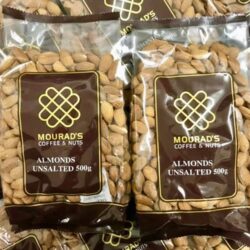 Hạnh nhân không muối Mourad’s Coffee & Nuts Almonds Unsalted 500g 8 hanh nhan khong muoi mourads coffee nuts almonds unsalted 500g kb