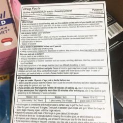 keo cai thuoc nicorette gum white ice mint 2mg 100 vien kb