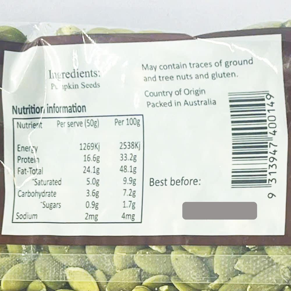 Nhân hạt bí Mourad’s Coffee & Nuts Pumpkin Seeds (Pepitas) 500g 5 Nhân hạt bí Mourad’s Coffee & Nuts Pumpkin Seeds (Pepitas) 500g - Ảnh 5