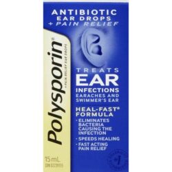 Nước nhỏ kháng khuẩn giảm nhiễm trùng tai Polysporin Antibiotic Ear Drops + Pain Relief 15ml 7 nuoc nho khang khuan giam nhiem trung tai polysporin antibiotic ear drops pain relief 15ml kb