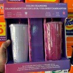 set 2 ly doi mau parker lane color changing tumbler 650ml kem 4 ong hut hong kc