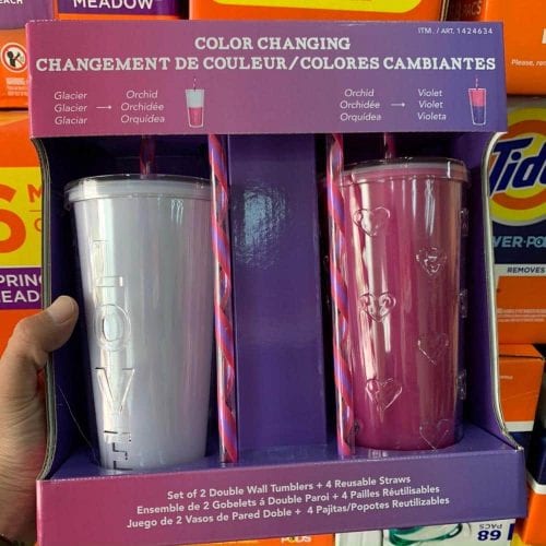 set 2 ly doi mau parker lane color changing tumbler 650ml kem 4 ong hut hong kc