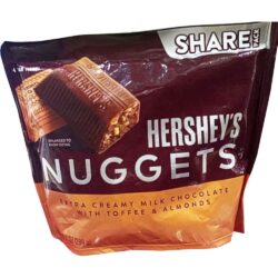 Socola kem sữa hạnh nhân Hershey’s Nuggets Creamy Milk Chocolate Toffee Almonds 289g 8 socola kem sua hanh nhan hersheys nuggets creamy milk chocolate toffee almonds 289g kna