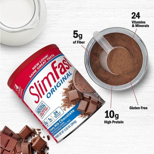 Sữa bột giảm cân vị socola sữa Slimfast Creamy Milk Chocolate 364g 17 sua bot giam can vi socola sua slimfast creamy milk chocolate 364g ka