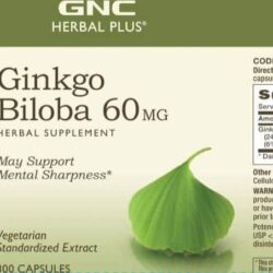 Viên uống bổ não GNC Ginkgo Biloba 60mg 300 Capsules 7 vien uong bo nao gnc ginkgo biloba 60mg 300 capsules kc