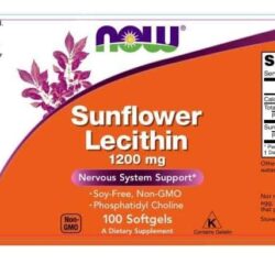Viên uống chống tắc tia sữa Now Sunflower Lecithin 1200mg 100 Softgels 7 vien uong chong tac tia sua now sunflower lecithin 1200mg 100 softgels ka