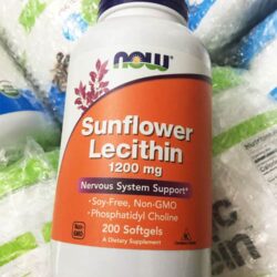 Viên uống chống tắc tia sữa Now Sunflower Lecithin 1200mg 200 Softgels 7 vien uong chong tac tia sua now sunflower lecithin 1200mg 200 softgels ka