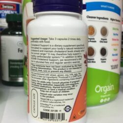 vien uong giam cholesterol now cholesterol support 90 capsules kd