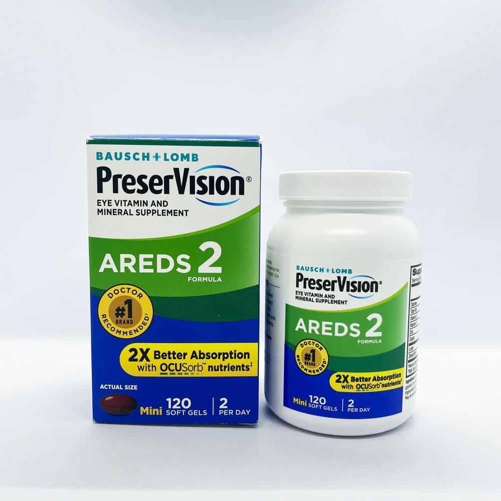Viên uống sáng mắt cho người lớn Preservision AREDS2 Formula 120 Mini Softgels 2 Viên uống sáng mắt cho người lớn Preservision AREDS2 Formula 120 Mini Softgels - Ảnh 2