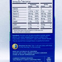 Viên uống sáng mắt cho người lớn Preservision AREDS2 Formula 120 Mini Softgels 13 vien uong sang mat cho nguoi lon preservision areds2 formula 120 softgels knd