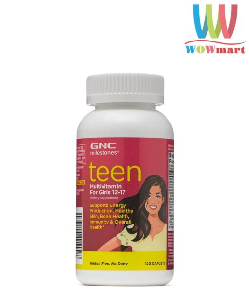 Vitamin cho teen nữ GNC Teen Multivitamin For Girls 12-17 120 Caplets