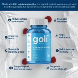 Kẹo dẻo nhân sâm Ấn Độ Goli Ashwagandha 60 Gummies 11 keo deo nhan sam an do goli ashwagandha 60 gummies ka