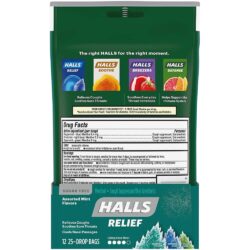 keo halls thong co mat hong halls sugar free relief assorted mint 25 vien kc