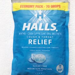 Kẹo Halls thông cổ, mát họng Halls Sugar Free Relief Mountain Menthol 70 viên 5 keo halls thong co mat hong halls sugar free relief mountain menthol 70 vien kna