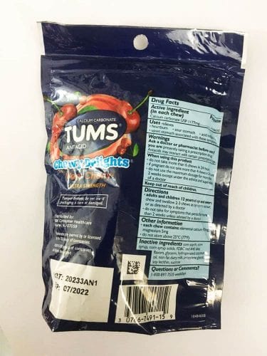 Kẹo mềm Tums giảm ợ nóng trào ngược dạ dày Tums Antacid Chewy Delights 32 Soft Chews 11 keo mem tums giam o nong trao nguoc da day tums antacid chewy delights 32 soft chews kb