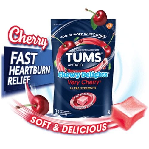 Kẹo mềm Tums giảm ợ nóng trào ngược dạ dày Tums Antacid Chewy Delights 32 Soft Chews 8 keo mem tums giam o nong trao nguoc da day tums antacid chewy delights 32 soft chews kc