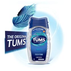 Kẹo ngậm giảm đầy hơi khó tiêu Tums Antacid 500mg Peppermint 150 viên 5 keo ngam giam day hoi kho tieu tums antacid 500mg peppermint 150 vien ka
