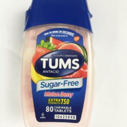 Kẹo ngậm giảm đầy hơi khó tiêu Tums Antacid Sugar Free Melon Berry 80 viên 5 keo ngam giam day hoi kho tieu tums antacid sugar free melon berry 80 vien kb