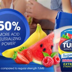 Kẹo ngậm giảm đầy hơi khó tiêu Tums Antacid Sugar Free Melon Berry 80 viên 7 keo ngam giam day hoi kho tieu tums antacid sugar free melon berry 80 vien kc
