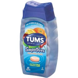 Kẹo ngậm giảm đầy hơi khó tiêu Tums Smoothies Assorted Fruit 60 viên 6 keo ngam giam day hoi kho tieu tums smoothies assorted fruit 60 vien kb