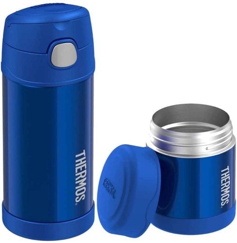 set binh hop dung thuc an giu nhiet cho be thermos funtainer lunch set 355ml 290ml blue kb