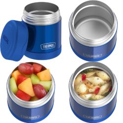 set binh hop dung thuc an giu nhiet cho be thermos funtainer lunch set 355ml 290ml blue ke