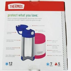 Set bình + hộp đựng thức ăn giữ nhiệt cho bé Thermos Funtainer Lunch Set 355ml + 290ml (Pink) 13 set binh hop dung thuc an giu nhiet cho be thermos funtainer lunch set 355ml 290ml pink ka