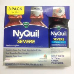 Siro Vicks NyQuil Nighttime Cold & Flu Symptom Relief 354ml x3 chai (Berry Flavor) 6 siro vicks nyquil nighttime cold flu symptom relief 354ml x3 chai berry flavor ka