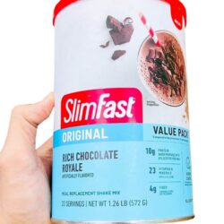 Sữa bột giảm cân vị socola Slimfast Original Rich Chocolate Royale 572g 4 sua bot giam can vi socola slimfast original rich chocolate royale 572g 210324 ka