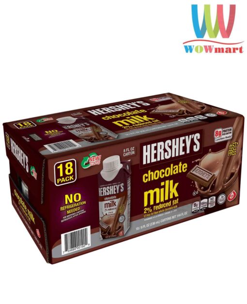 Sữa socola Hershey’s Chocolate Milk 236ml x 18 hộp
