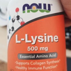 vien uong ho tro mien dich tang sinh collagen now l lysine 500mg 100 capsules ka
