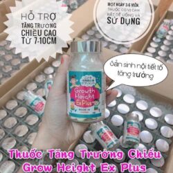 vien uong ho tro tang chieu cao cho tre growth height ex plus 300mg 300 vien kc
