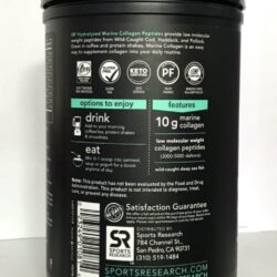 Bột uống Collagen biển thủy phân SR Marine Collagen Peptides 340g 9 bot uong collagen bien thuy phan sr marine collagen peptides 340g kb