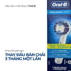 Đầu thay bàn chải điện Oral-B Precision Clean 5 cái 13 dau thay ban chai dien oral b precision clean 5 cai kre