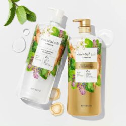 Dầu gội Pantene Essential Oil Volumizing Shampoo 1.13L (Mint & Ginseng) 11 dau xa pantene essential oil volumizing conditioner 1 13l kf
