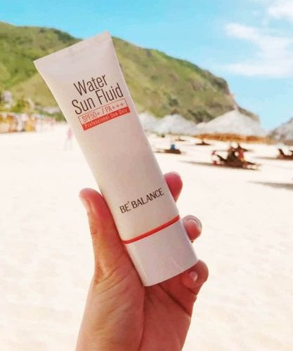 kem chong nang be balance water sun fluid spf 50 pa 50ml ke