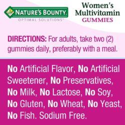 keo deo da vitamin cho nu natures bounty womens multivitamin gummies 80 vien kc