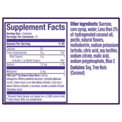 Kẹo dẻo hỗ trợ giấc ngủ ban đêm Vicks ZzzQuil Pure Zzzs De-Stress & Sleep 42 Gummies 10 keo deo ho tro giac ngu ban dem vicks zzzquil pure zzzs de stress sleep 42 gummies kd