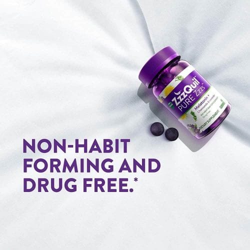 Kẹo dẻo hỗ trợ giấc ngủ ban đêm Vicks ZzzQuil Pure Zzzs Melatonin Sleep Aid 48 Gummies 16 keo deo ho tro giac ngu ban dem vicks zzzquil pure zzzs melatonin sleep aid 48 gummies kd