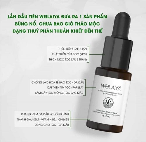 Serum mọc tóc Weilaiya With Ginger Polygonum 5ml x 8 lọ 26 serum moc toc weilaiya with ginger polygonum 5ml x 8 lo ka