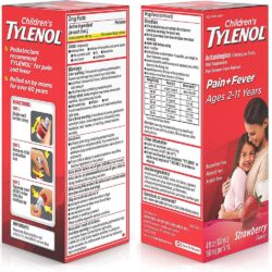 Siro Tylenol cho trẻ 2-11 tuổi Children’s Tylenol Pain Fever 120ml (Vị Dâu) 5 siro giam dau ha sot cho tre 2 11 tuoi childrens tylenol pain fever 120ml vi dau ka