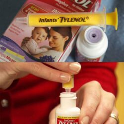 Siro Tylenol cho trẻ sơ sinh Infants’ Tylenol Pain Fever 60ml (Vị nho) 8 siro giam dau ha sot cho tre so sinh infants tylenol pain fever 60ml vi nho kc