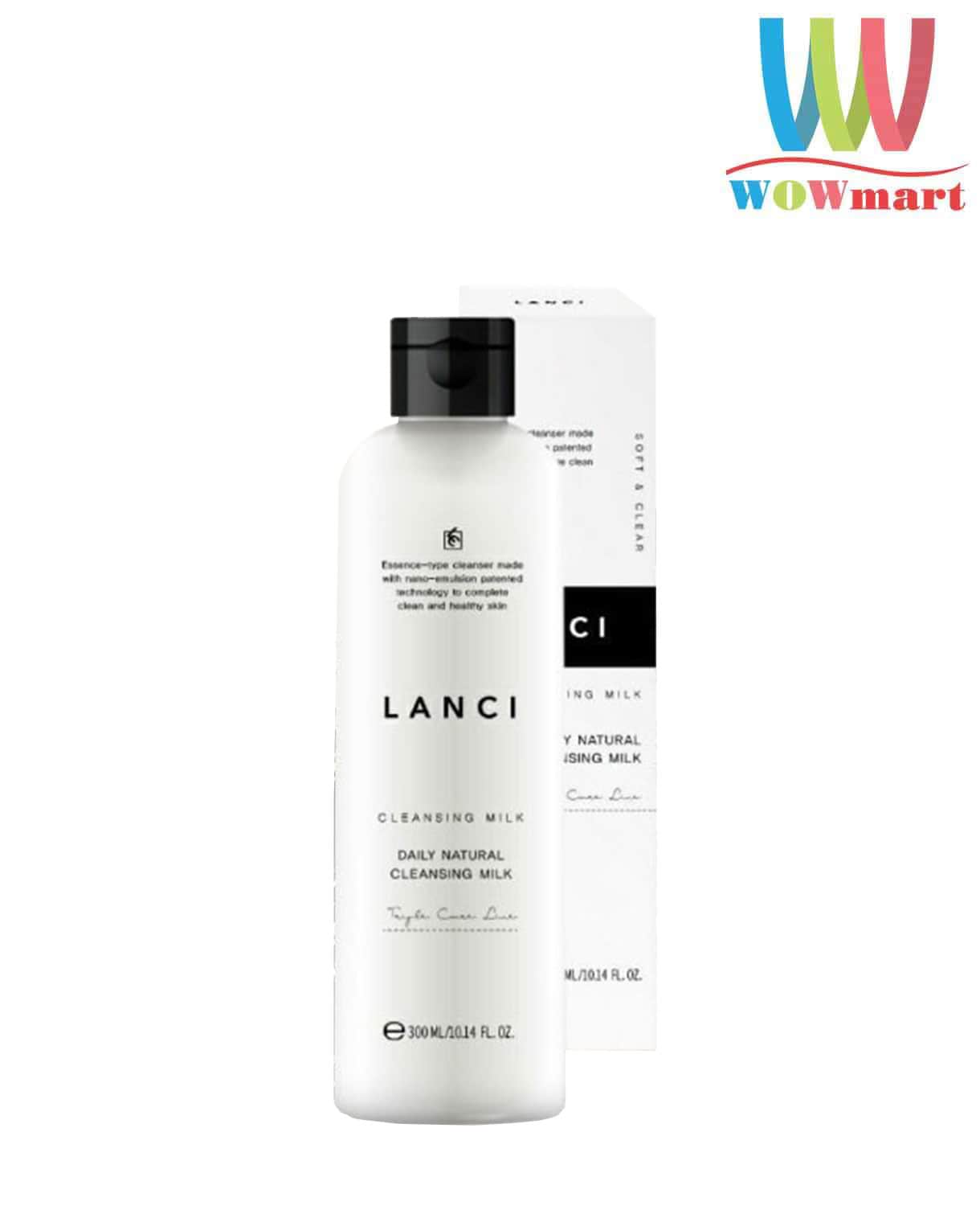 Sữa tẩy trang Lanci Daily Natural Cleansing Milk 300ml – Wowmart VN | 100%  hàng ngoại nhập