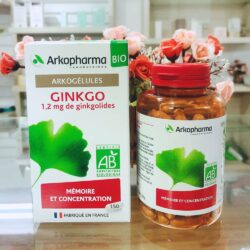 vien uong bo nao tang cuong tri nho arkopharma arkogelules bio ginkgo 150 vien kd