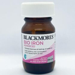 Viên uống bổ sung sắt Blackmores Bio Iron Advanced 30 Tablets 7 vien uong bo sung sat blackmores bio iron advanced 30 tablets 070825 ka