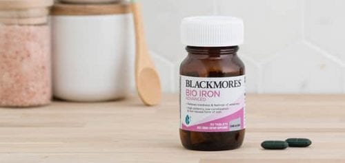 Viên uống bổ sung sắt Blackmores Bio Iron Advanced 30 Tablets 12 vien uong bo sung sat blackmores bio iron advanced 30 tablets ke