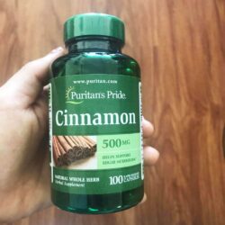 Viên uống hỗ trợ đường huyết từ quế Puritan’s Pride Cinnamon 500mg 100 Capsules 7 vien uong ho tro duong huyet tu que puritans pride cinnamon 500mg 100 capsules kb