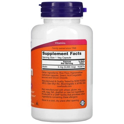 vien uong ho tro moc toc va chong rung toc now biotin 5000mcg 120 capsules ka