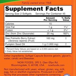 vien uong ho tro tuyen tien liet now saw palmetto extract 160mg 90 softgels ke